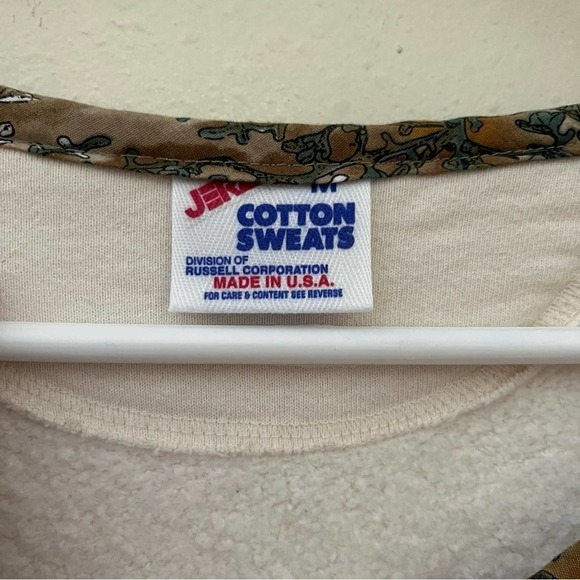 Vintage Jerzees Women’s Button Up Floral Cardigan Sweater Made In USA Size M - Picture 2 of 7